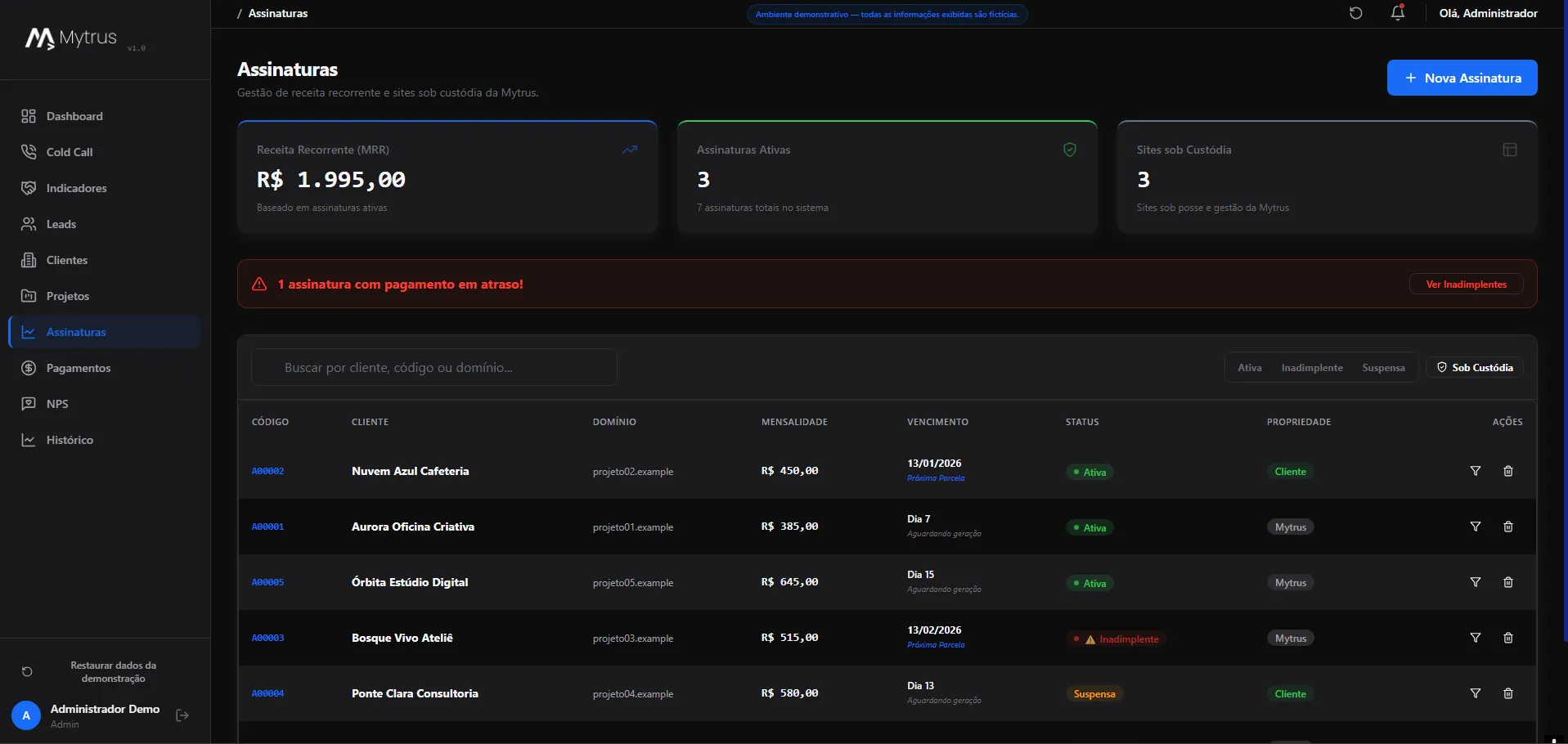 CRM Mytrus — Galeria do projeto 7